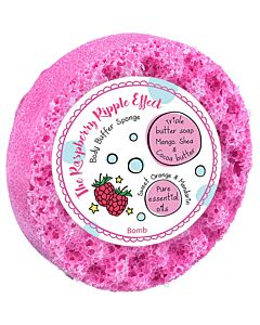 Bomb Cosmetics The Raspberry Ripple Effect Body Buffer Shower Soap